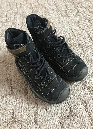 Сапоги сапожки ботинки ботінки кожа зимние зимові