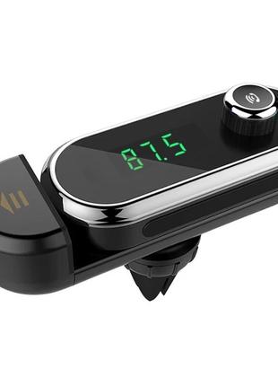 Фм модулятор+тримач телефону (bluetooth+aux+microsd+зарядний)