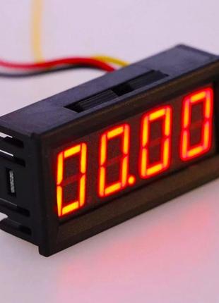 Цифровий вольтметр 12-24в (4-х розрядний, 100, 60 x 29 мм)