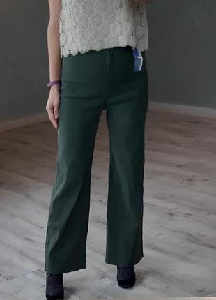 Штани вельвет/кюлоти/кльош🔥 ( емть в чорному кольорі)