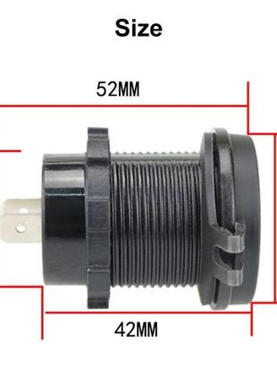 Швидка зарядка qc 3.0, 12в - 24в + вольтметр / врізна розетка9 фото