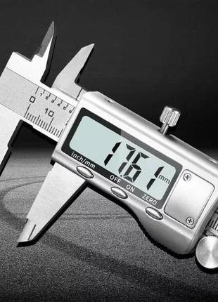 Штангенциркуль електронний металевий 150 мм (крок 0.01 мм)