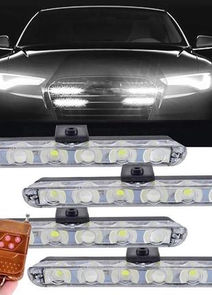 Світлодіодний led стробоскоп (4 лампи + 9 режимів роботи+пульт ду