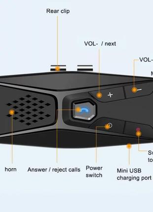 Гучний зв'язок/ вільні руки/ bluetooth hands free -v5.0, 500мач5 фото