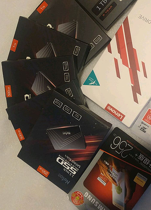 Ssd netac sata 2.5" 256gb 500gb 1tb 6gbit швидкість до 550мб/с