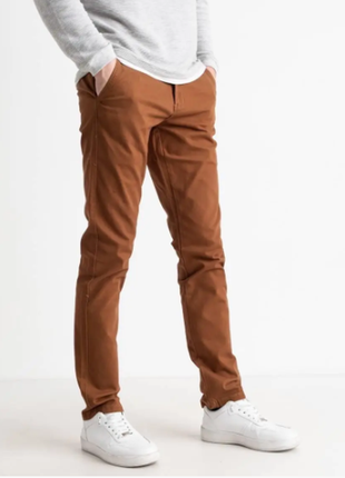 Стильні чоловічі джинси-брюки якісні демісезонні,2 кольори 27-36 2302202415маг7 фото
