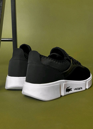 Lacoste black/white3 фото