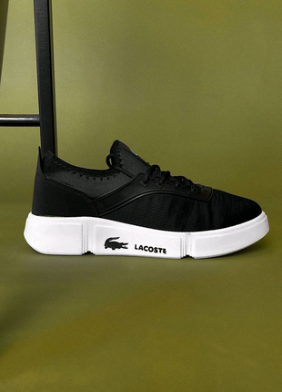 Lacoste black/white8 фото