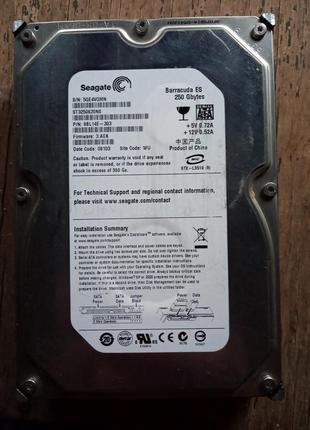 Жесткий диск hdd seagate barracuda es 250gb sata.