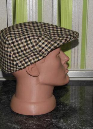 Кепка-кашкет в клеточку шерсть redhills m/58 cm -германия