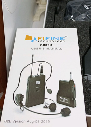 Мікрофон fifine 037b з навушником і мікрофоном одягається на голо