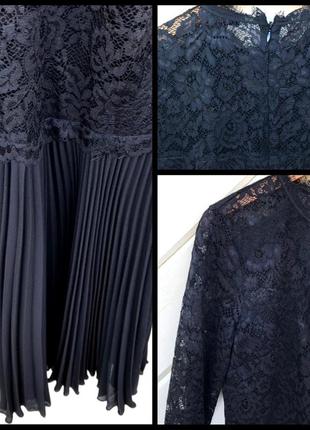 Чорне плаття, сукня, міді, плісе, topshop, гіпюр, розширене,10 фото