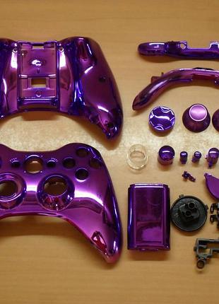 Xbox 360 бузковий хромований корпус джойстика стіки метал