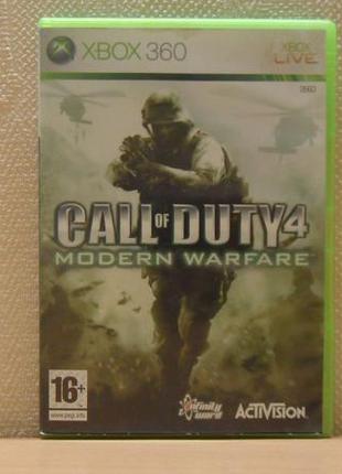 Диск с игрой call of duty 4 modern warfare для xbox 360, one, s,