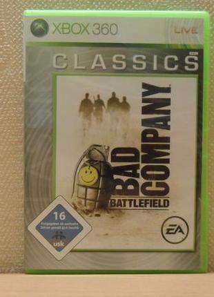 Диск з грою battlefield bad company для xbox 360, one, s, x, ser