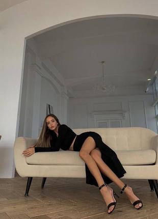 550 грн🖤женский костюм юбка топ