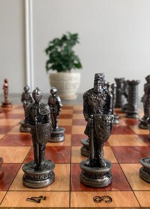 Шахи з металу, військова тематика, шахи, chess, подарунок, колле3 фото