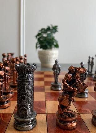 Шахи з металу, військова тематика, шахи, chess, подарунок, колле5 фото