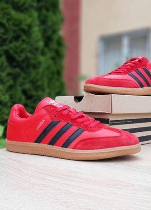 Кросівки adidas samba червоні, чоловічі