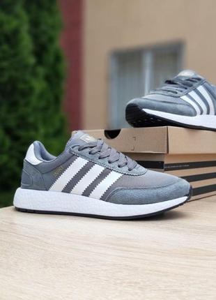 Кросівки adidas iniki сірі, жіночі