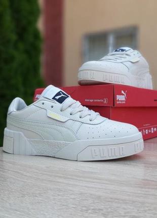 Кросівки puma cali white жіночі шкіряні