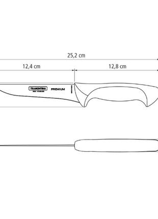 Ніж кухонний tramontina 24471/185 premium для обвалки2 фото
