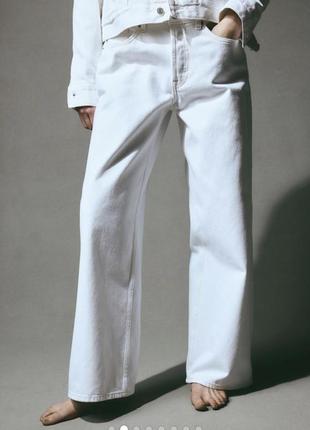 Джинсы белые. baggy fit