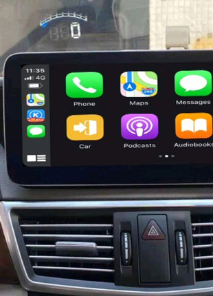 Магнітола mercedes w212, carplay, bluetooth, usb, gps, wifi, 4g