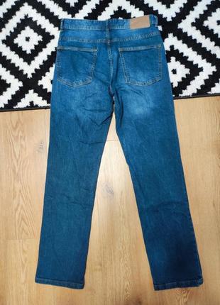 Джинсы мужские прямые эластичные slim fit синие повседневные джинсовые denim co, размер s (w30)3 фото