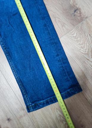 Джинсы мужские прямые эластичные slim fit синие повседневные джинсовые denim co, размер s (w30)7 фото