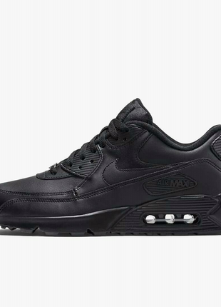 Nike air max 90 leather "black" "white"