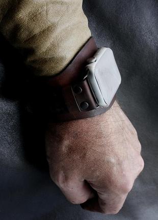 Apple watch кожаный браслет
