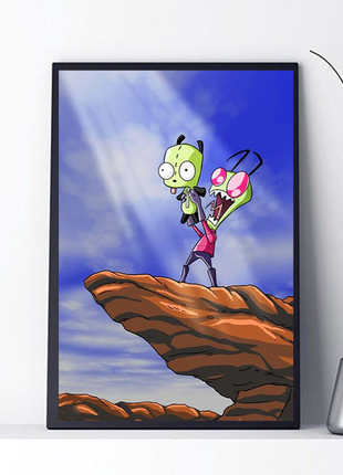 Invader zim завойовник зім poster постер плакат а5