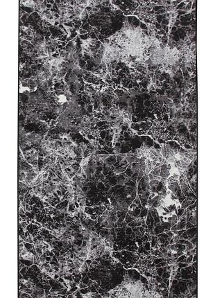 Ковер безворсовый на резиновой основе dakaria ratio printgel run 1023vl38-p4 1.00x5.00 м черный