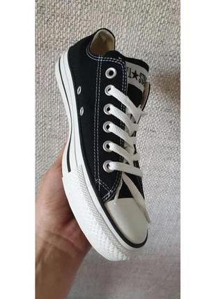 Кеді converse chuck taylor all star ox m9166, чорні, р. 35,36(eu)