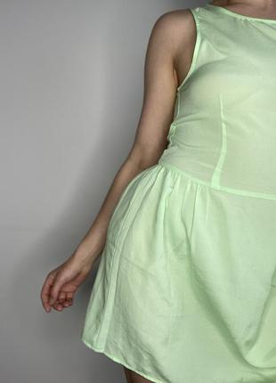 Салатова шифонова сукня9 фото