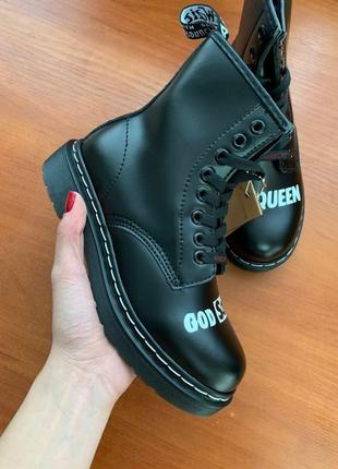 Dr martens женские ботинки мартенс без меха7 фото