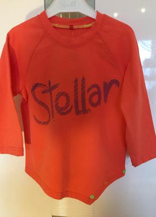 Трикотажная футболка с длинным рукавом  размер рост 86