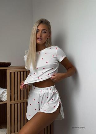 Пижама шорты и футболка ❤️