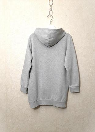 Disney at george толстовка с капюшоном худи серая утеплённая начёс/флис женская 46 48 505 фото