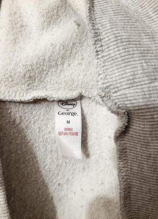 Disney at george толстовка с капюшоном худи серая утеплённая начёс/флис женская 46 48 5010 фото