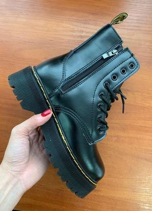 Dr martens зимние ботинки мартинс с мехом