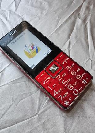 Mafam g600 red | мобільний кнопковий телефон для літніх людей | б4 фото