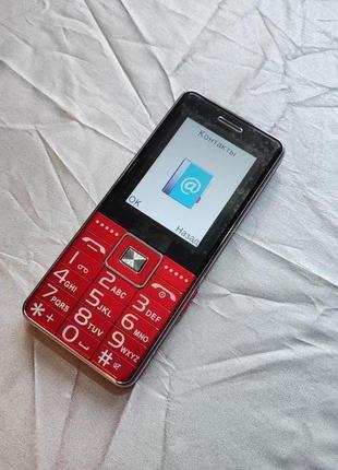 Mafam g600 red | мобільний кнопковий телефон для літніх людей | б5 фото