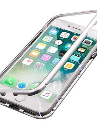 Чохол для iphone 7/8 magnetic silver1 фото