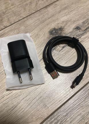 Зарядний пристрій 20w 1xusb + type-c essager