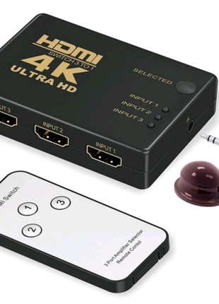 Активний hdmi switch перемикач 3 to 1