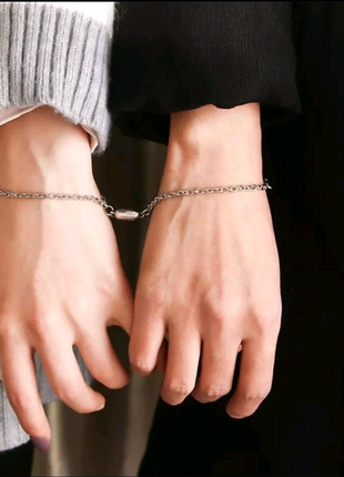 Парні магнітні браслети для закоханих пар найкращий подарунок2 фото