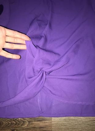 Блуза з вузлом в актуальному кольорі4 фото