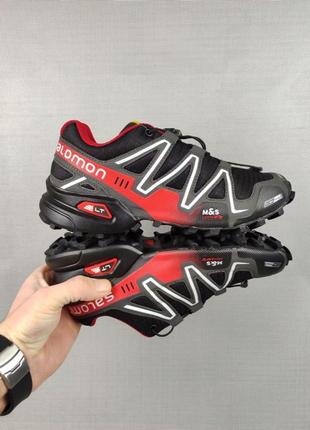 Кросівки salomon speedcross grid black/red3 фото